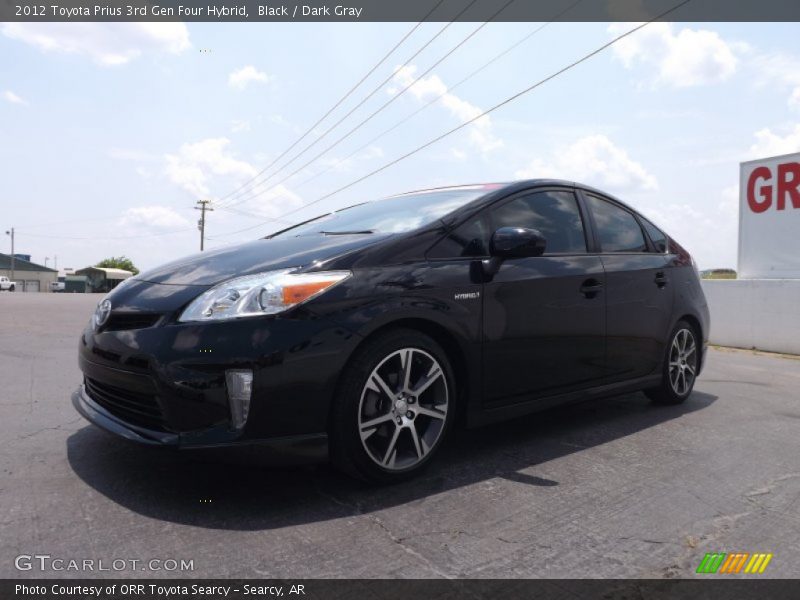 Black / Dark Gray 2012 Toyota Prius 3rd Gen Four Hybrid