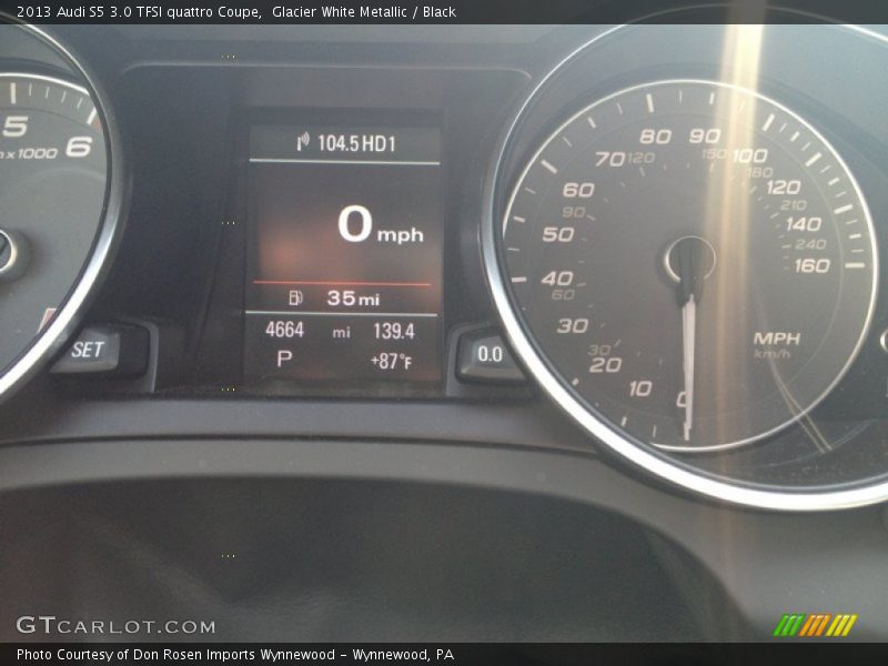 Glacier White Metallic / Black 2013 Audi S5 3.0 TFSI quattro Coupe