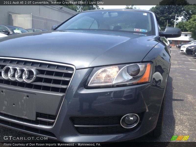 Meteor Grey Pearl Effect / Light Grey 2011 Audi A5 2.0T Convertible