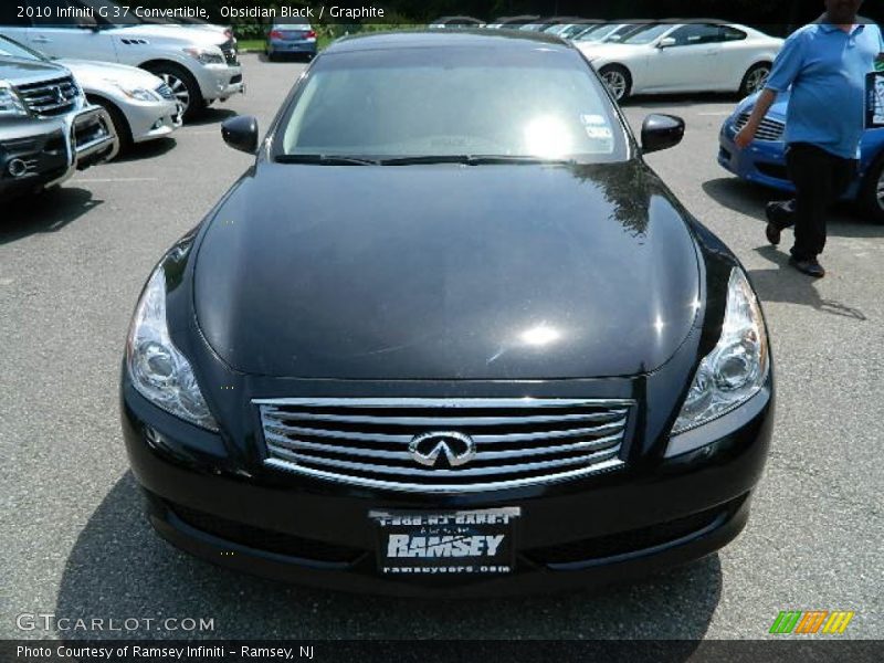 Obsidian Black / Graphite 2010 Infiniti G 37 Convertible