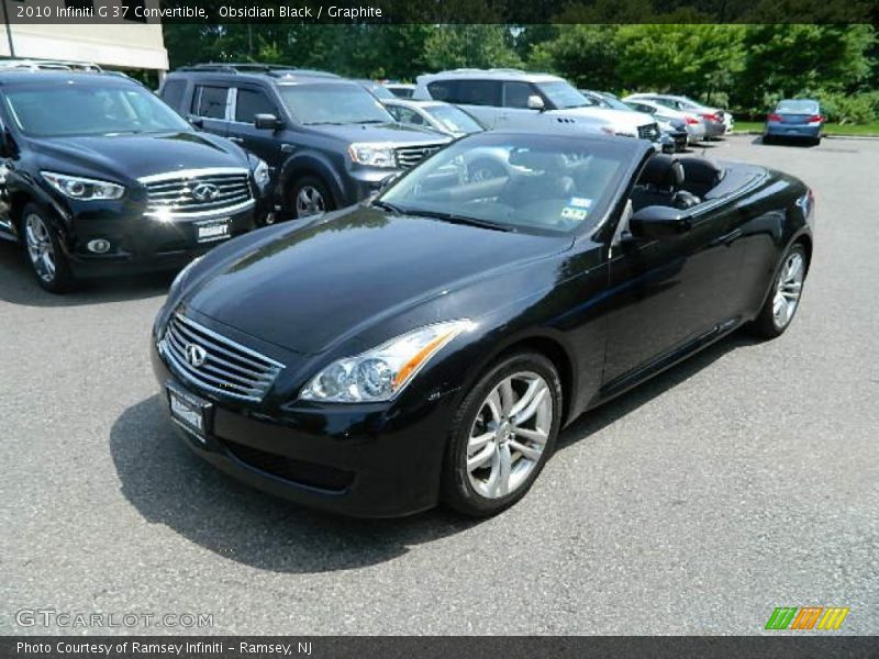Obsidian Black / Graphite 2010 Infiniti G 37 Convertible