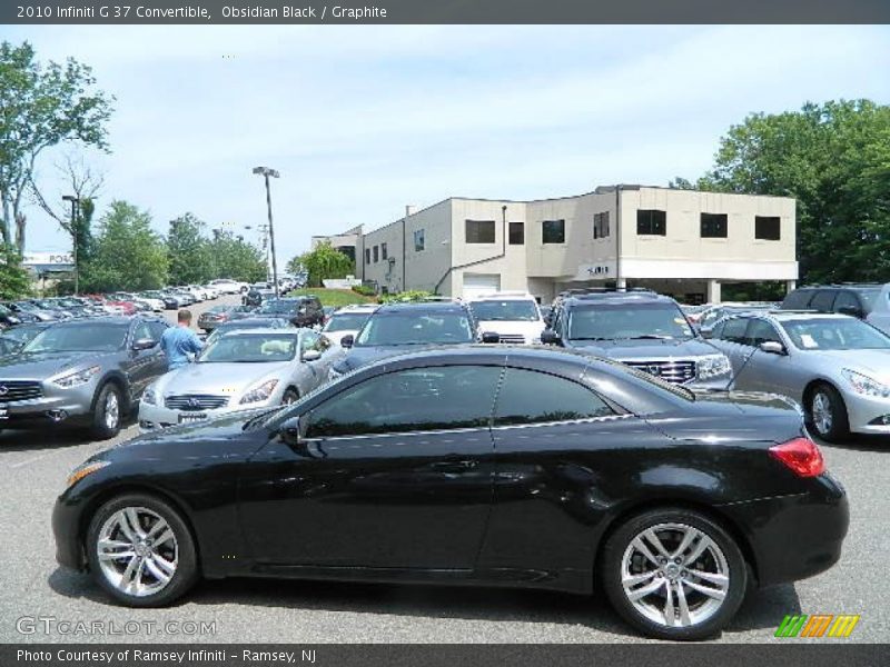 Obsidian Black / Graphite 2010 Infiniti G 37 Convertible