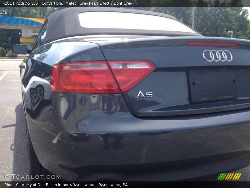 Meteor Grey Pearl Effect / Light Grey 2011 Audi A5 2.0T Convertible