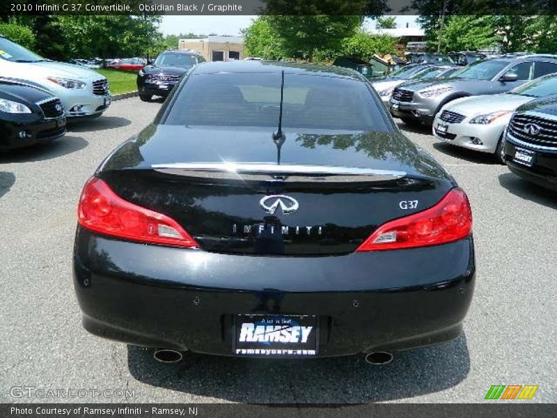 Obsidian Black / Graphite 2010 Infiniti G 37 Convertible
