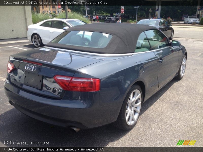 Meteor Grey Pearl Effect / Light Grey 2011 Audi A5 2.0T Convertible