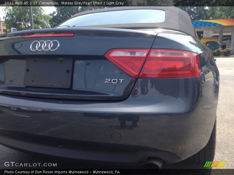 Meteor Grey Pearl Effect / Light Grey 2011 Audi A5 2.0T Convertible