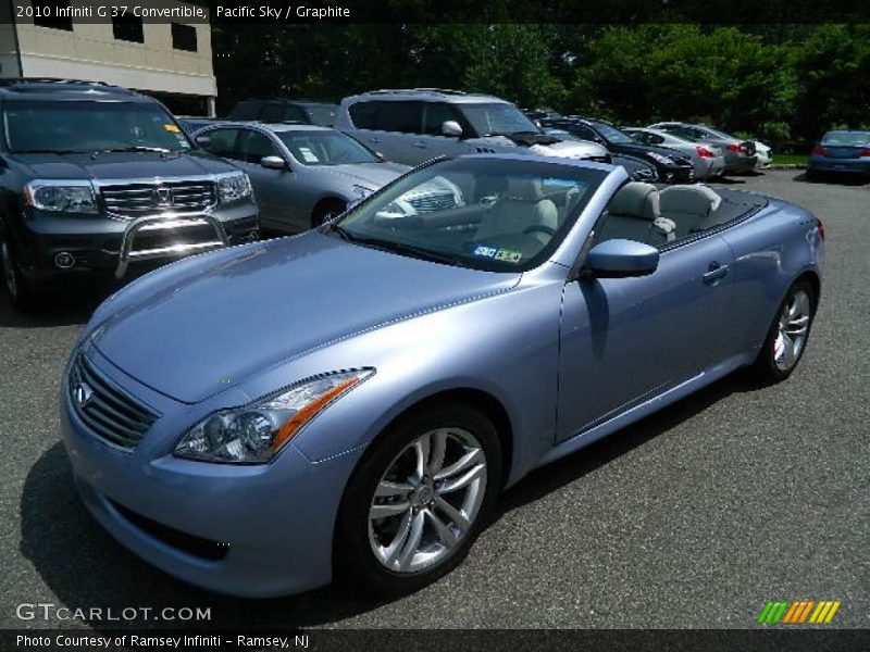 Pacific Sky / Graphite 2010 Infiniti G 37 Convertible