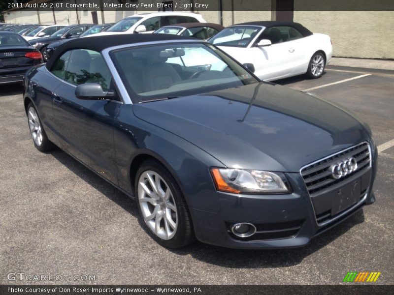 Meteor Grey Pearl Effect / Light Grey 2011 Audi A5 2.0T Convertible