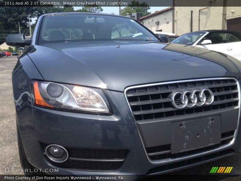 Meteor Grey Pearl Effect / Light Grey 2011 Audi A5 2.0T Convertible