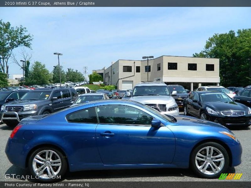 Athens Blue / Graphite 2010 Infiniti G 37 Coupe