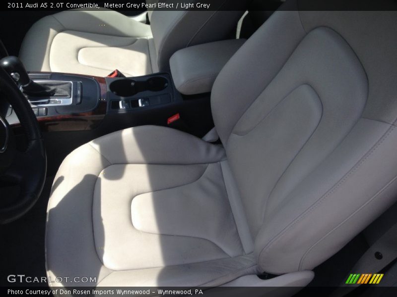 Meteor Grey Pearl Effect / Light Grey 2011 Audi A5 2.0T Convertible