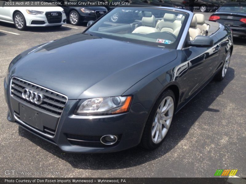 Meteor Grey Pearl Effect / Light Grey 2011 Audi A5 2.0T Convertible