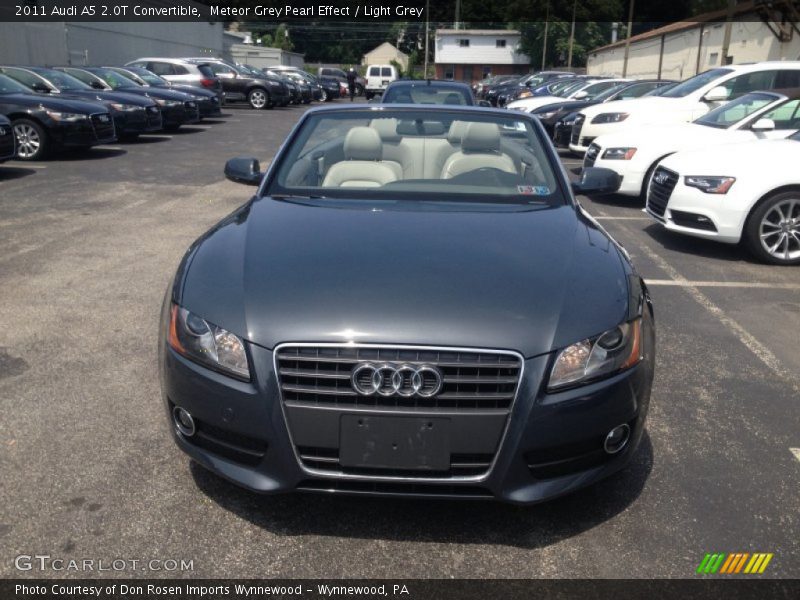Meteor Grey Pearl Effect / Light Grey 2011 Audi A5 2.0T Convertible