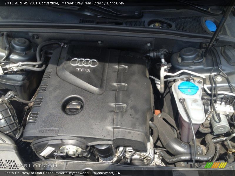 Meteor Grey Pearl Effect / Light Grey 2011 Audi A5 2.0T Convertible