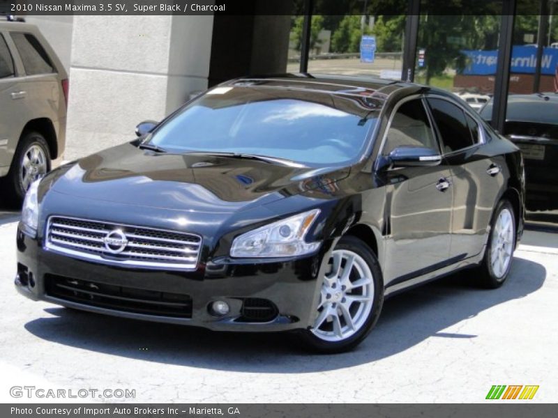 Super Black / Charcoal 2010 Nissan Maxima 3.5 SV