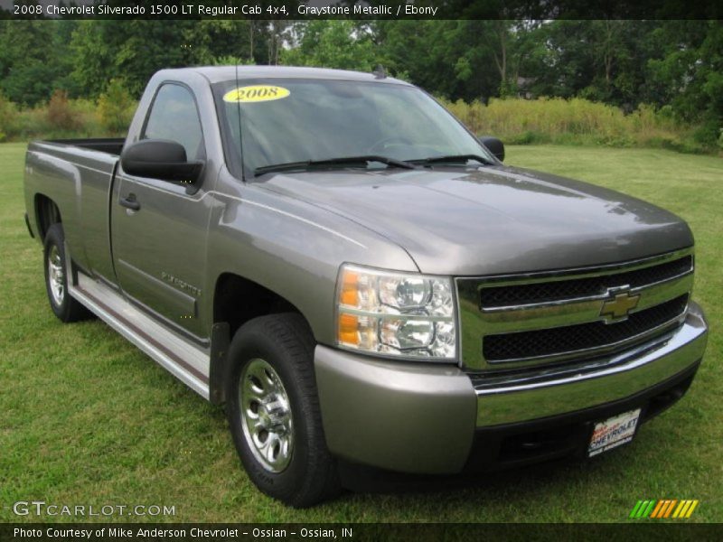 Graystone Metallic / Ebony 2008 Chevrolet Silverado 1500 LT Regular Cab 4x4