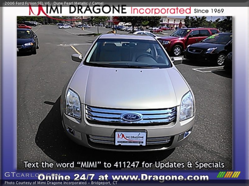 Dune Pearl Metallic / Camel 2006 Ford Fusion SEL V6