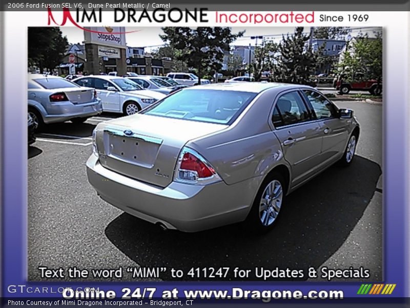 Dune Pearl Metallic / Camel 2006 Ford Fusion SEL V6