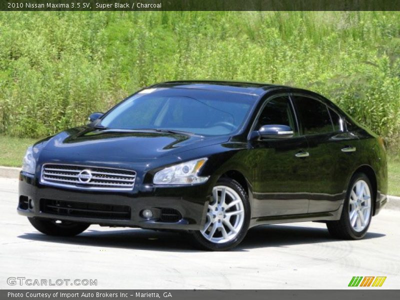 Super Black / Charcoal 2010 Nissan Maxima 3.5 SV