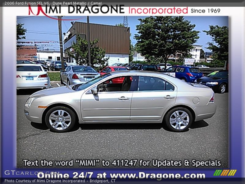 Dune Pearl Metallic / Camel 2006 Ford Fusion SEL V6