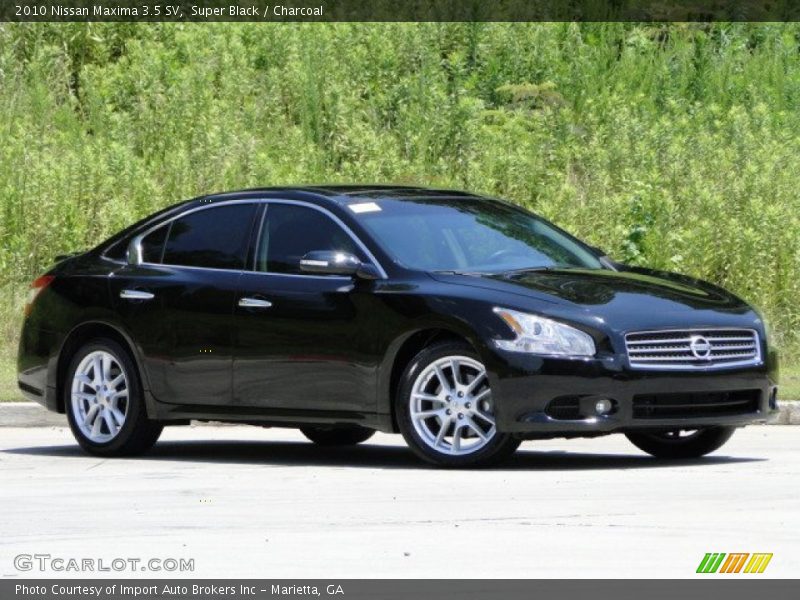 Super Black / Charcoal 2010 Nissan Maxima 3.5 SV