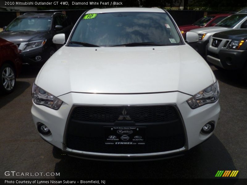Diamond White Pearl / Black 2010 Mitsubishi Outlander GT 4WD