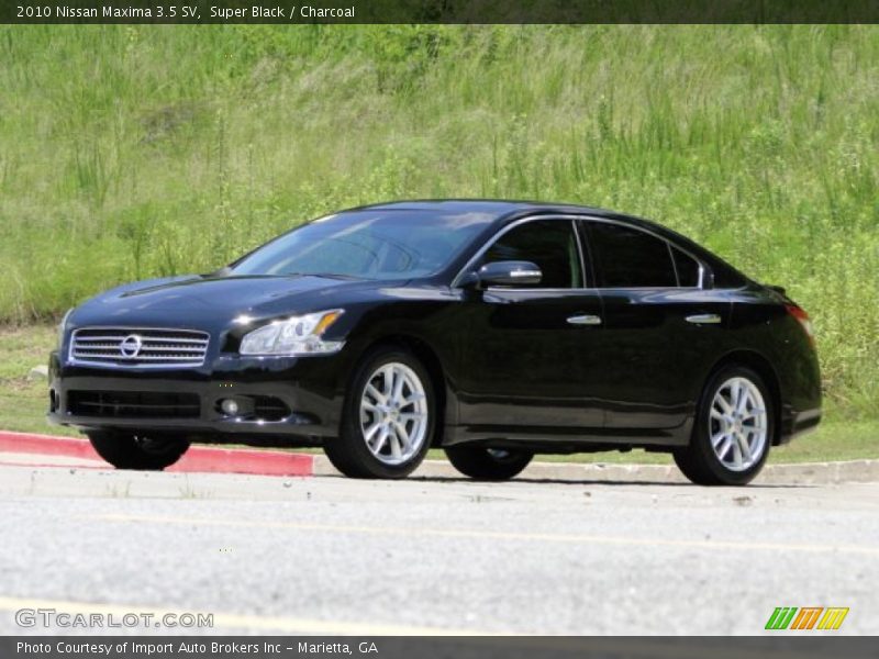 Super Black / Charcoal 2010 Nissan Maxima 3.5 SV