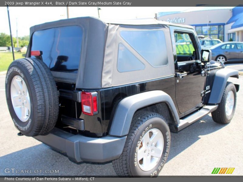 Black / Dark Slate Gray/Medium Slate Gray 2009 Jeep Wrangler X 4x4