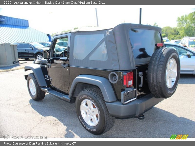 Black / Dark Slate Gray/Medium Slate Gray 2009 Jeep Wrangler X 4x4