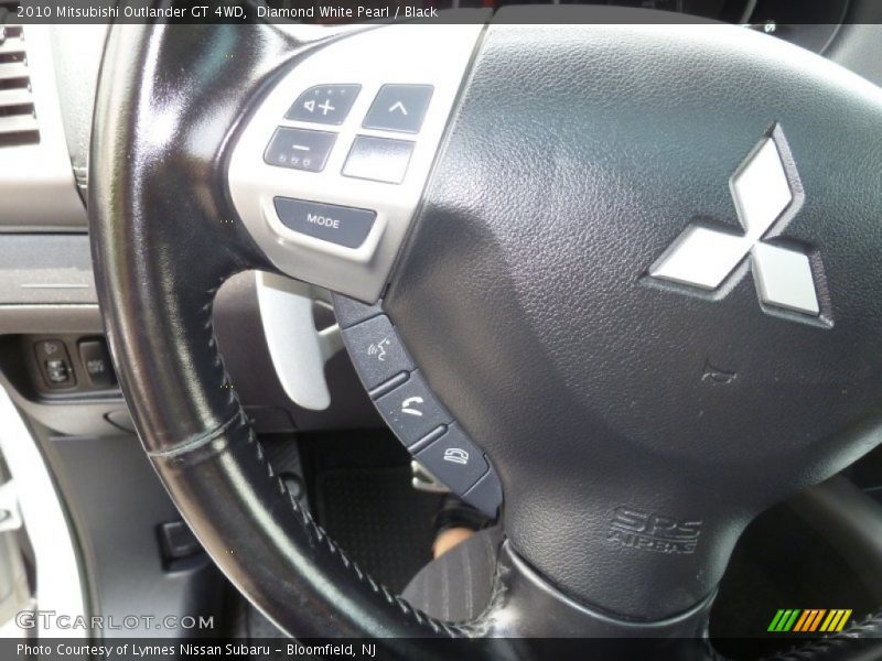 Diamond White Pearl / Black 2010 Mitsubishi Outlander GT 4WD