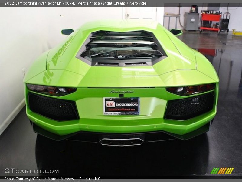 Verde Ithaca (Bright Green) / Nero Ade 2012 Lamborghini Aventador LP 700-4