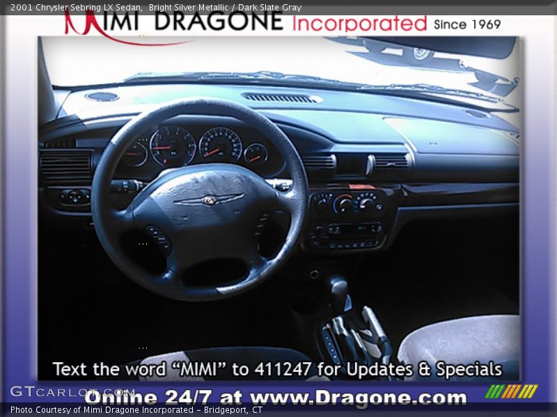 Bright Silver Metallic / Dark Slate Gray 2001 Chrysler Sebring LX Sedan