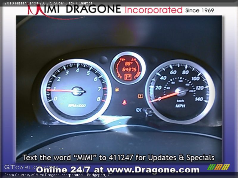Super Black / Charcoal 2010 Nissan Sentra 2.0 SR