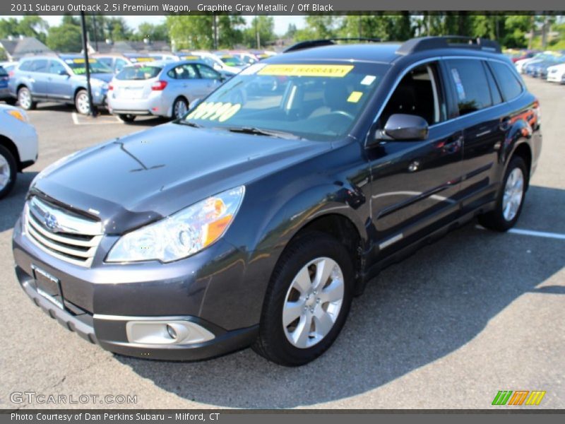 Graphite Gray Metallic / Off Black 2011 Subaru Outback 2.5i Premium Wagon