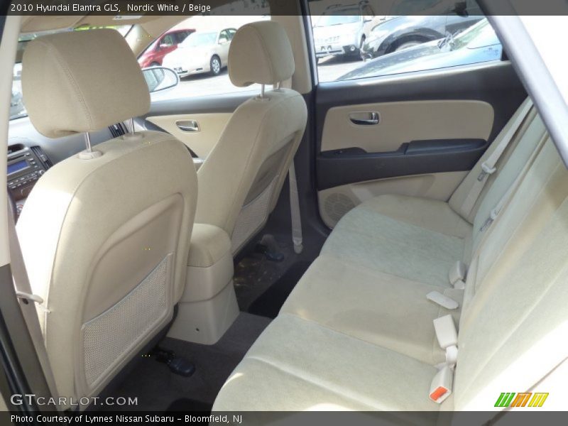 Nordic White / Beige 2010 Hyundai Elantra GLS