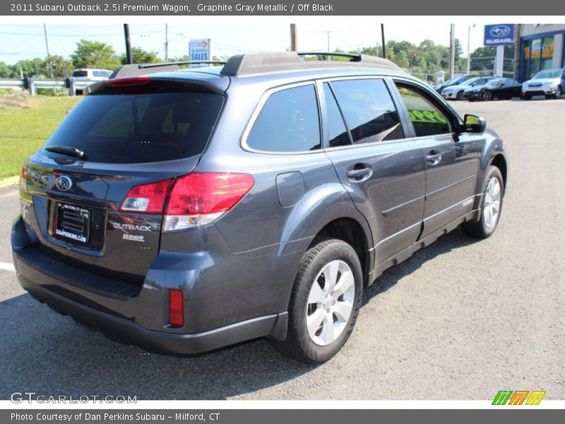 Graphite Gray Metallic / Off Black 2011 Subaru Outback 2.5i Premium Wagon