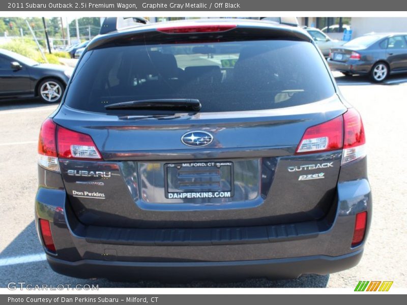 Graphite Gray Metallic / Off Black 2011 Subaru Outback 2.5i Premium Wagon