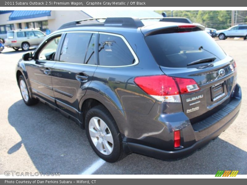 Graphite Gray Metallic / Off Black 2011 Subaru Outback 2.5i Premium Wagon