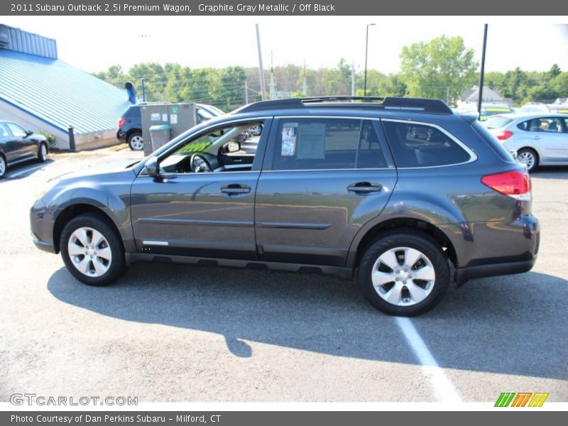 Graphite Gray Metallic / Off Black 2011 Subaru Outback 2.5i Premium Wagon