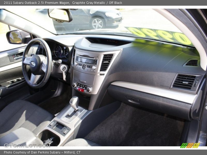 Graphite Gray Metallic / Off Black 2011 Subaru Outback 2.5i Premium Wagon