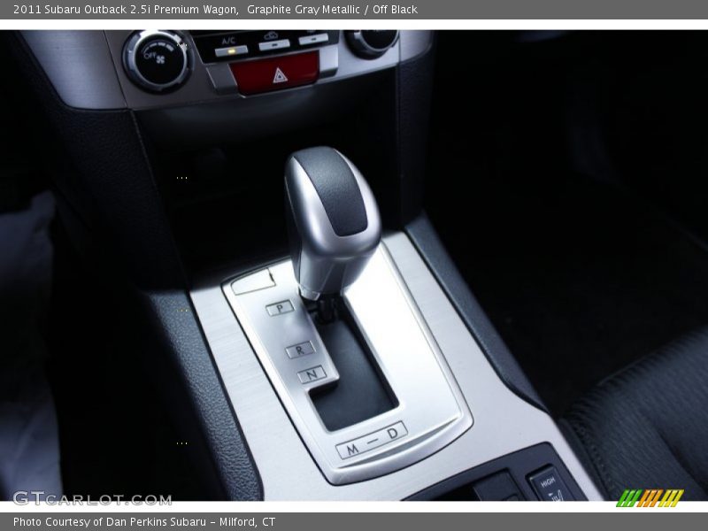 Graphite Gray Metallic / Off Black 2011 Subaru Outback 2.5i Premium Wagon