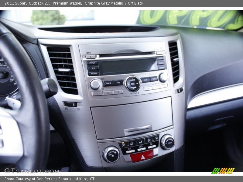 Graphite Gray Metallic / Off Black 2011 Subaru Outback 2.5i Premium Wagon