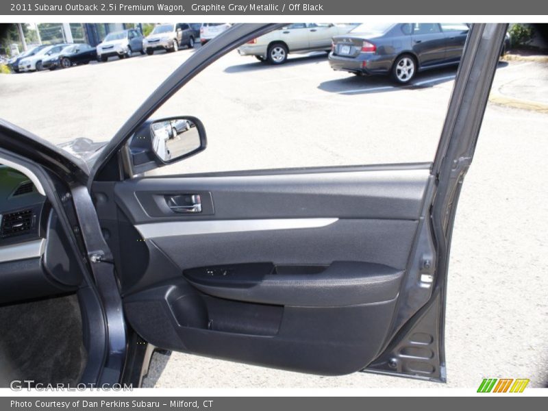 Graphite Gray Metallic / Off Black 2011 Subaru Outback 2.5i Premium Wagon