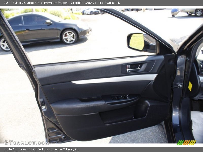 Graphite Gray Metallic / Off Black 2011 Subaru Outback 2.5i Premium Wagon