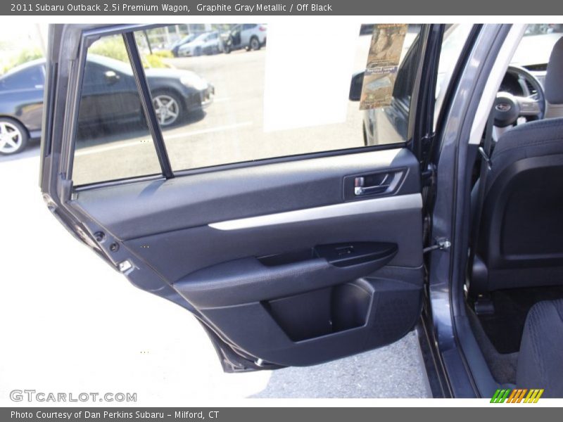 Graphite Gray Metallic / Off Black 2011 Subaru Outback 2.5i Premium Wagon