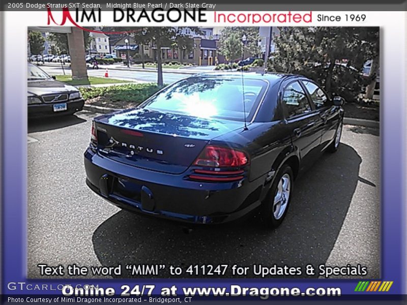 Midnight Blue Pearl / Dark Slate Gray 2005 Dodge Stratus SXT Sedan