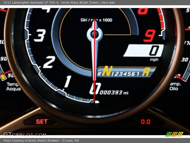  2012 Aventador LP 700-4 LP 700-4 Gauges