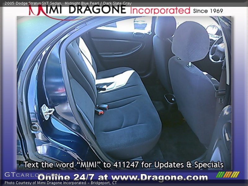 Midnight Blue Pearl / Dark Slate Gray 2005 Dodge Stratus SXT Sedan