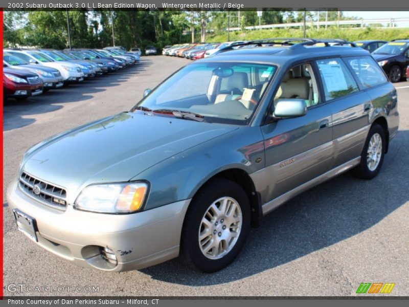 Wintergreen Metallic / Beige 2002 Subaru Outback 3.0 L.L.Bean Edition Wagon