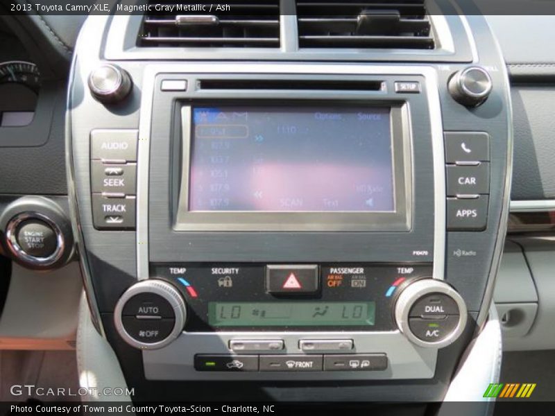 Controls of 2013 Camry XLE